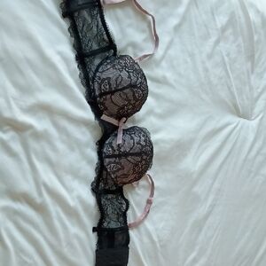 Lace Black and Pink Women's Intimate Set